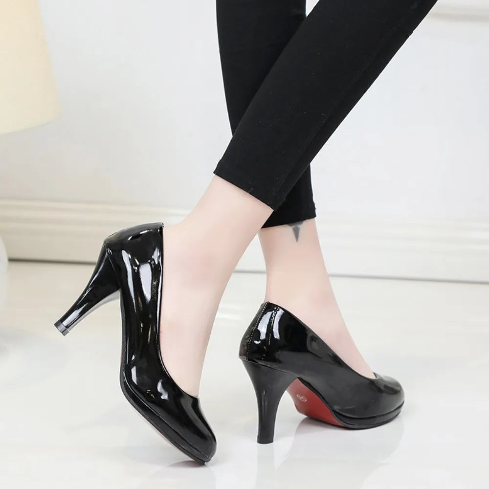 Escarpins Femme Talon Haut Mariage — Blanc, Noir, Rouge, Grande Taille 34-42
