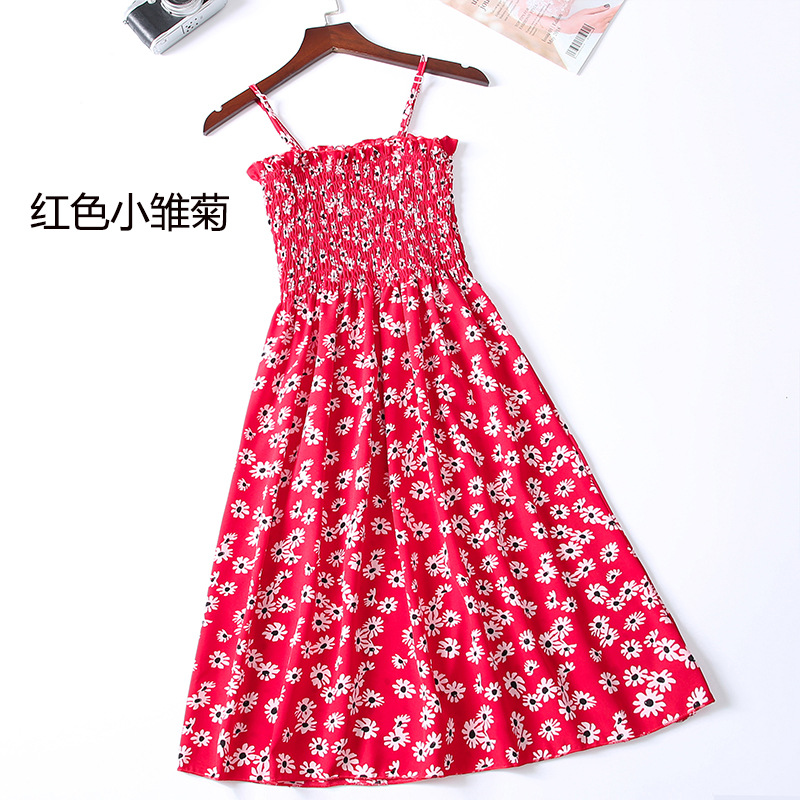 Robe Mini Femme Taille Haute Élastique — Bretelles, Sans Manches, Mousseline Été
