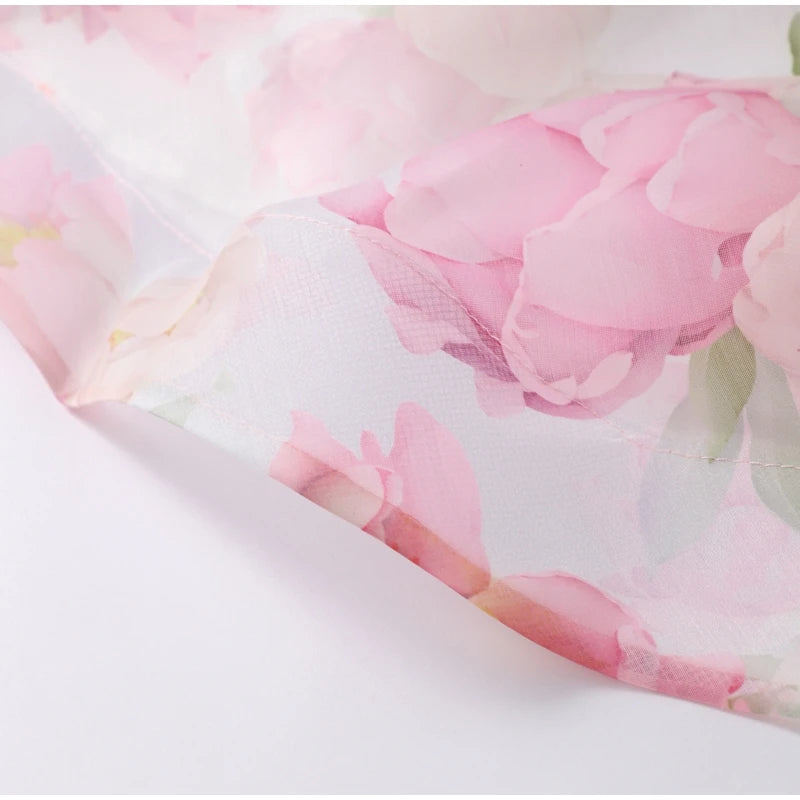 Robe Maxi Halter Corset Imprimé Floral 2026 — Sans Manches, Ligne A, Soirée Élégante