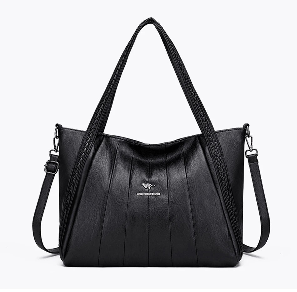 Sac À Main Femme Cuir PU Grande Marque — Tote Casual Élégant, Bandoulière