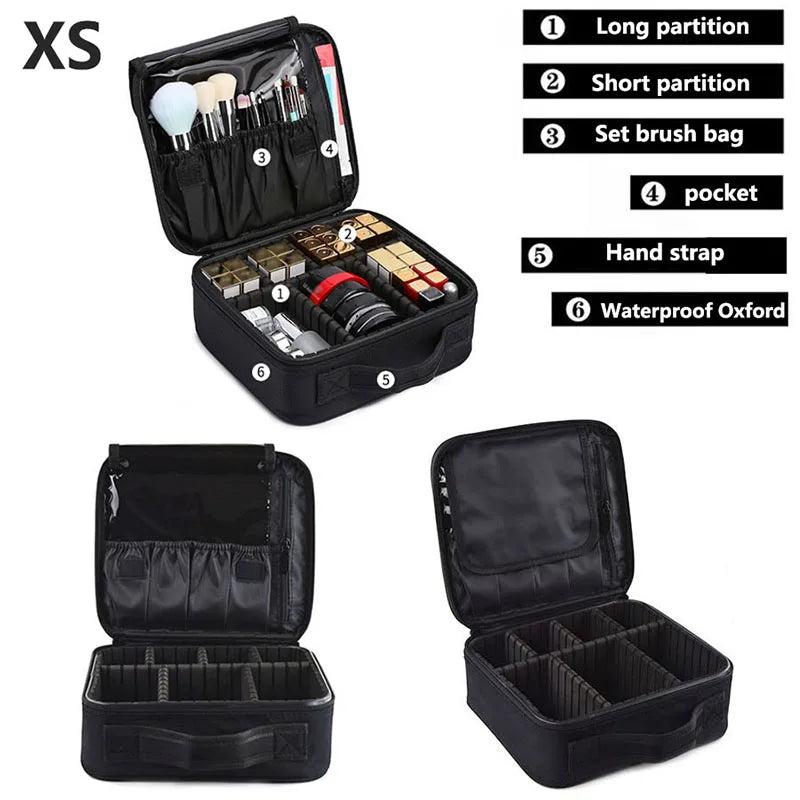 Trousse Maquillage Oxford Grande Capacité Femme — Voyage Waterproof Professionnelle