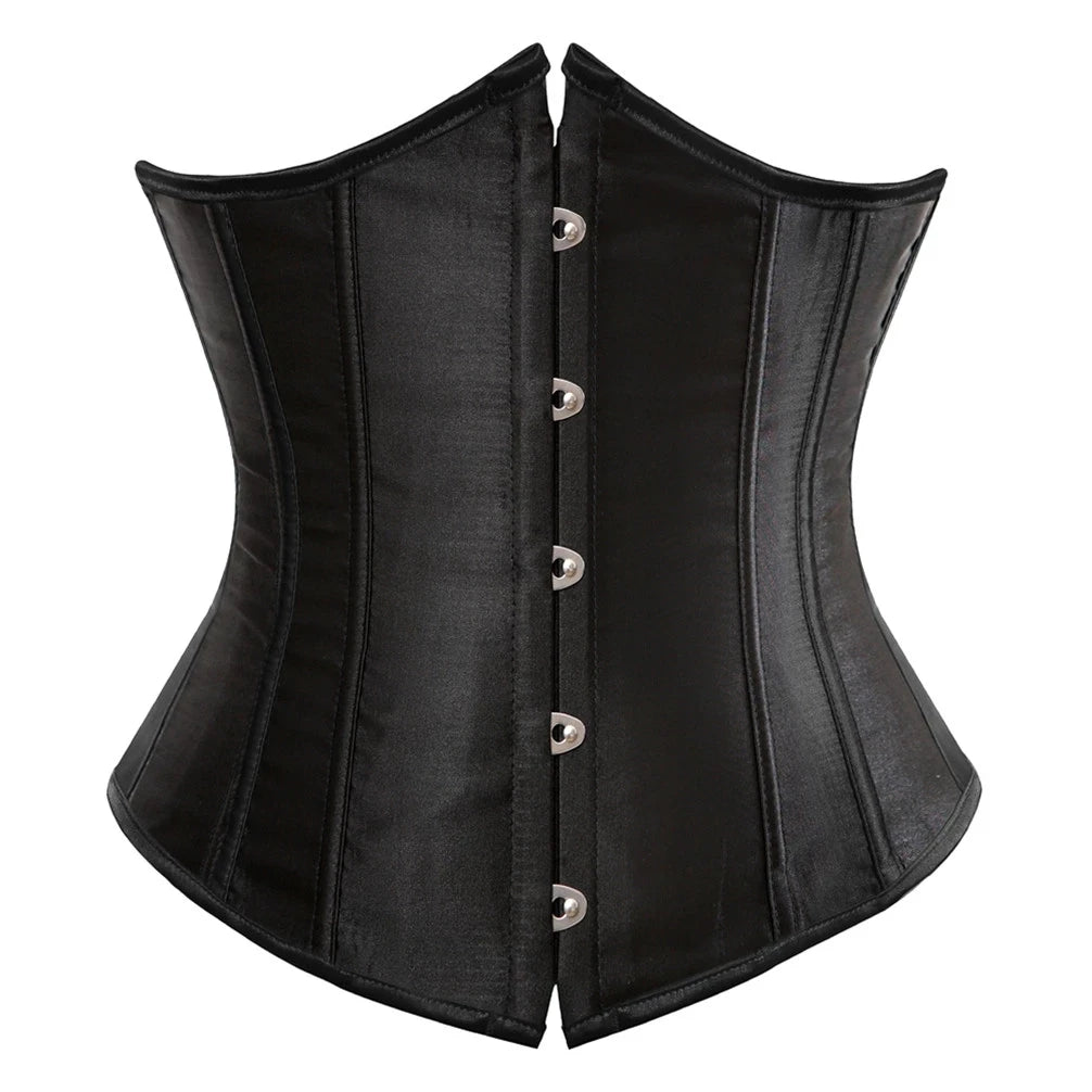 Corset Underbust Gainant Steampunk pour Femme – Laçage Amincissant