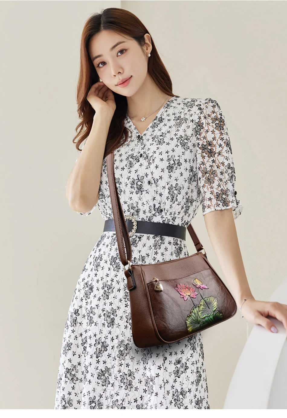 Sac À Main Femme Luxe Cuir Souple — Bandoulière Épaule, Messenger Bag 2025