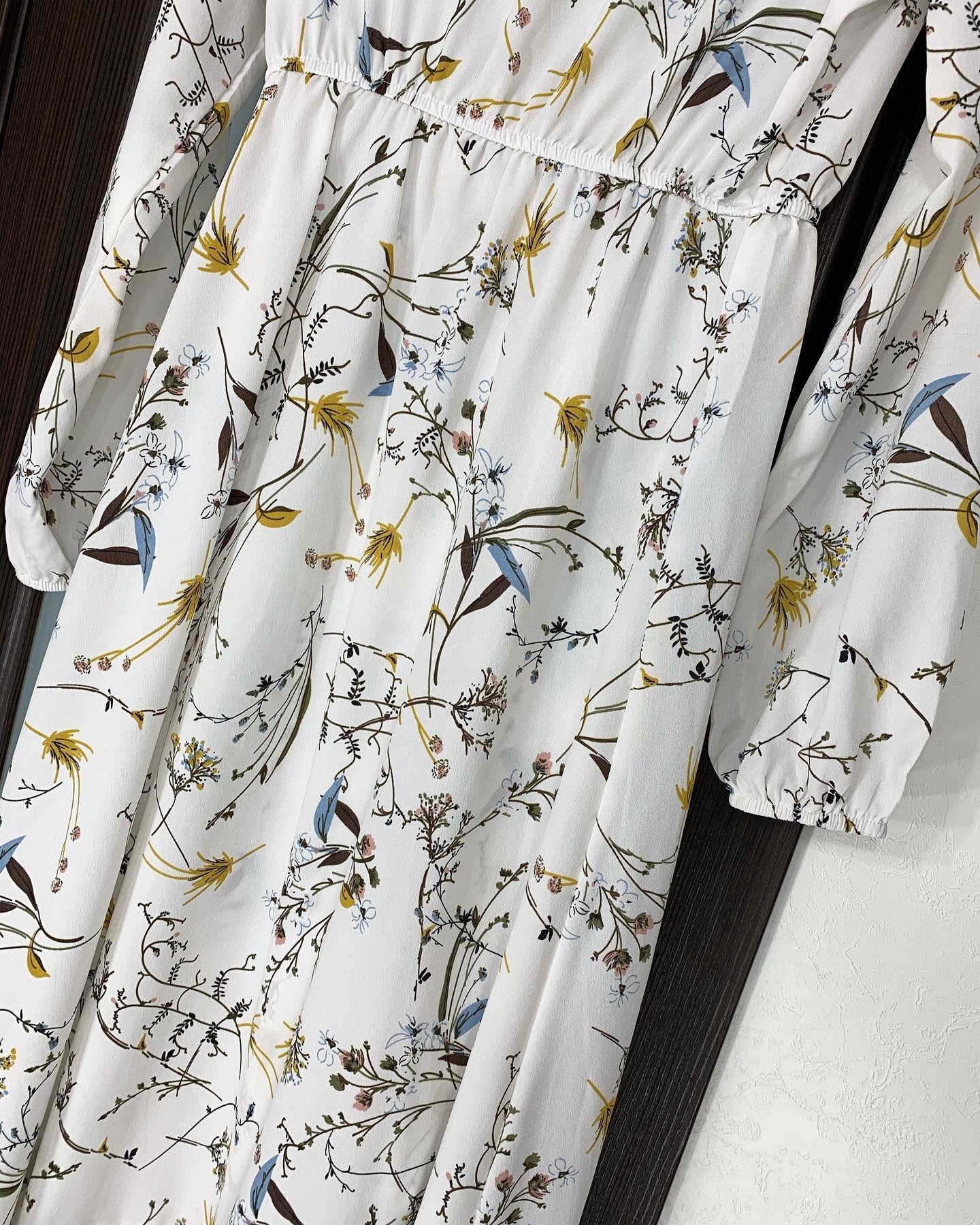 Robe Maxi Femme Été — Imprimé Floral Manches Longues Plage & Soirée