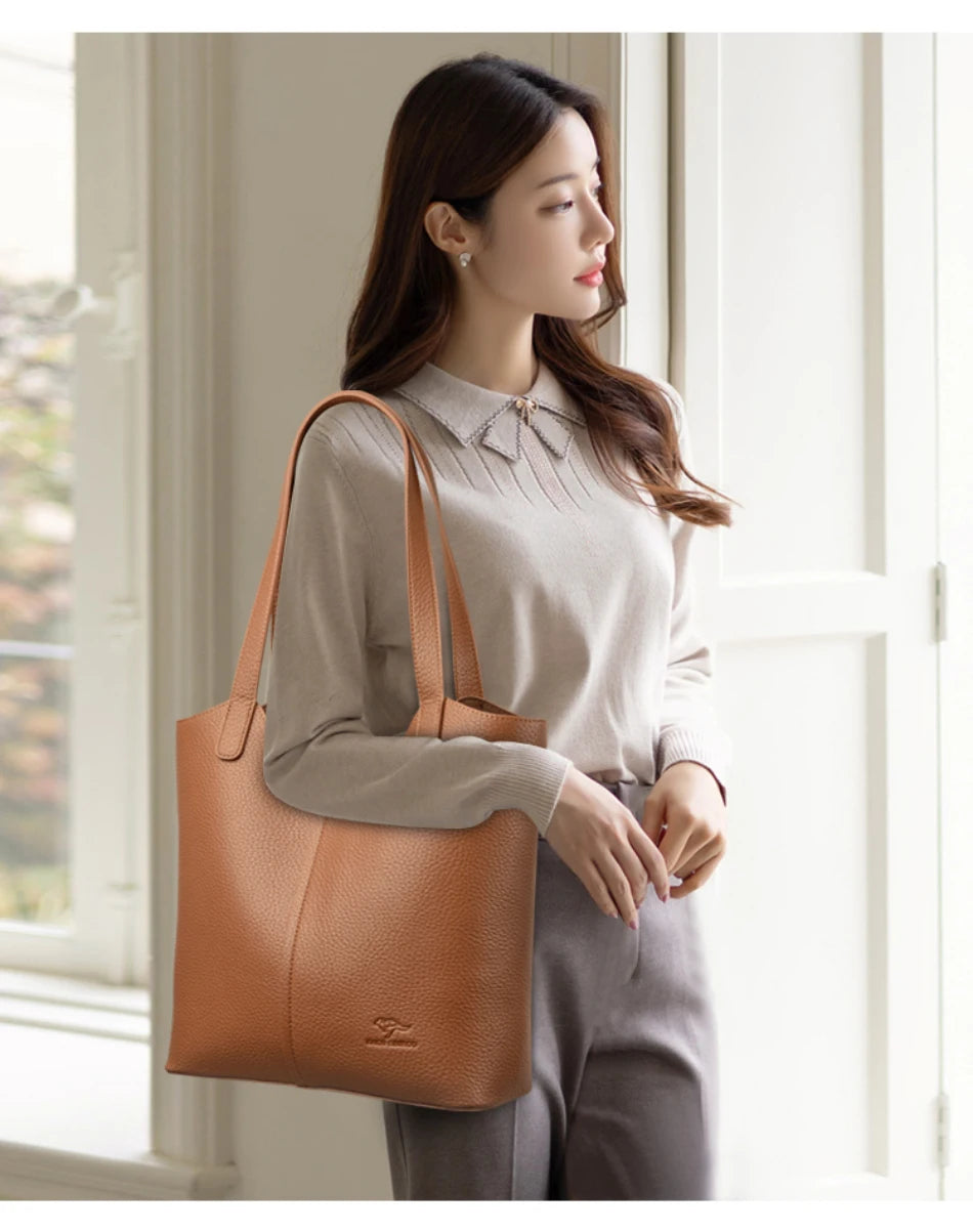 Sac À Main Femme PU Cuir Carré — Grand Tote Épaule, Bandoulière Fashion
