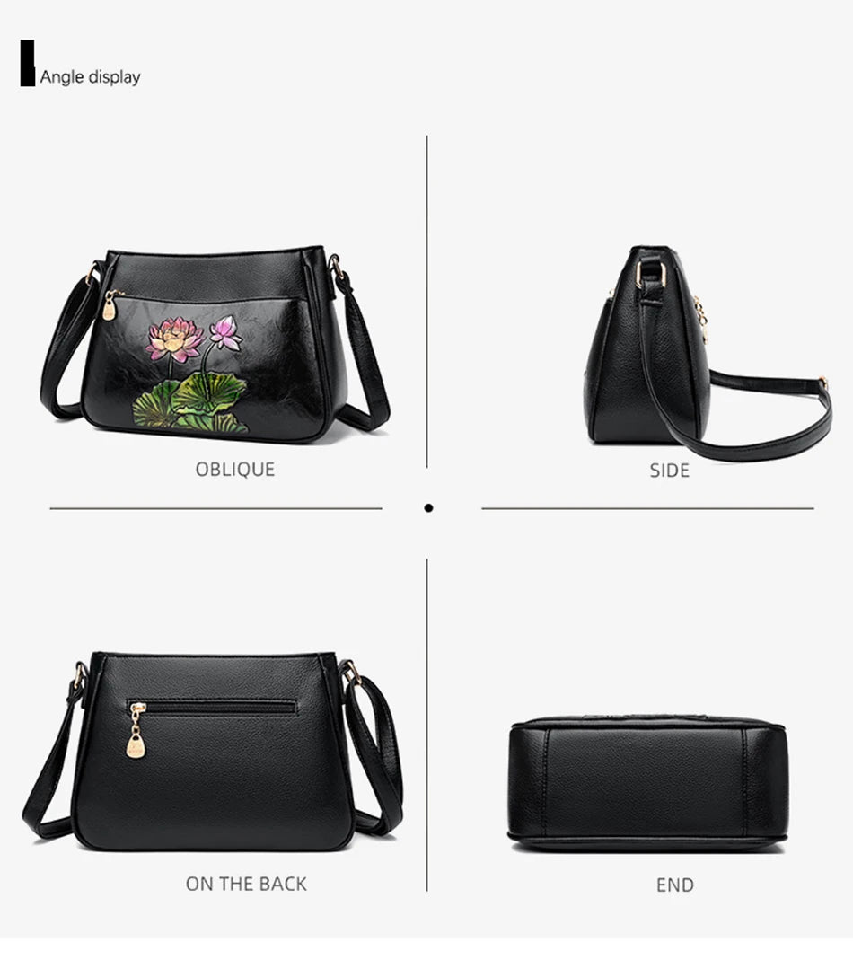 Sac À Main Femme Luxe Cuir Souple — Bandoulière Épaule, Messenger Bag 2025