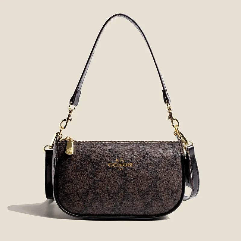 Sac le plus vendu rétro avec logo GGAQN de style classique, sac à bandoulière polyvalent et élégant. Taille : 22*7*1