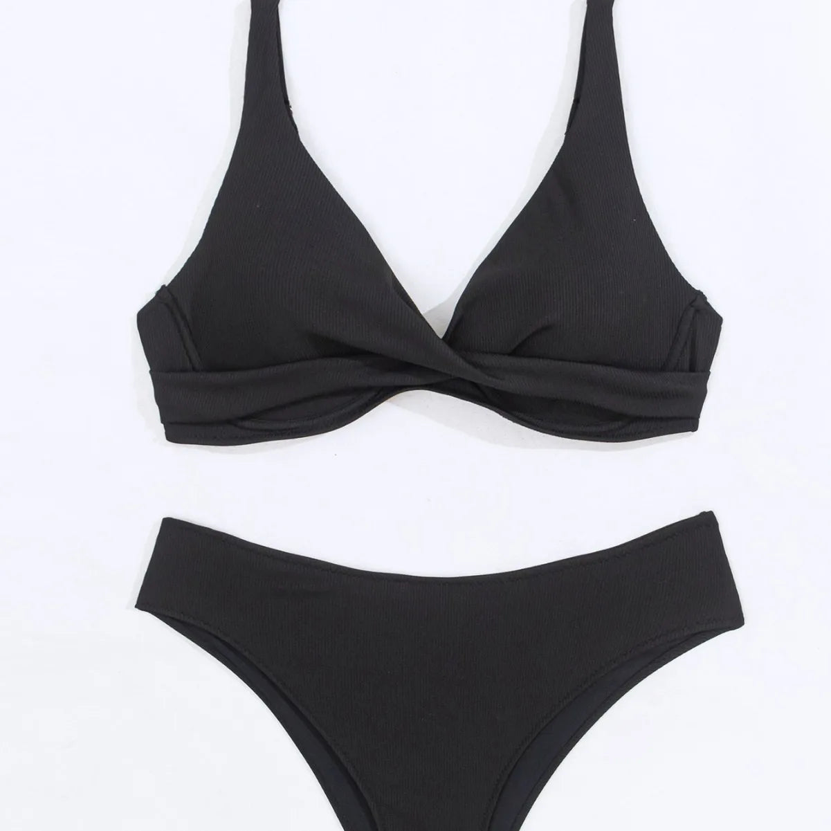 Bikini 2 Pièces Femme Uni 2025 — Maillot de Bain Sexy, Plage & Vacances