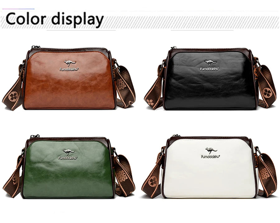 Sac Bandoulière Femme Cuir PU Souple — Crossbody Haute Qualité, Style Élégant
