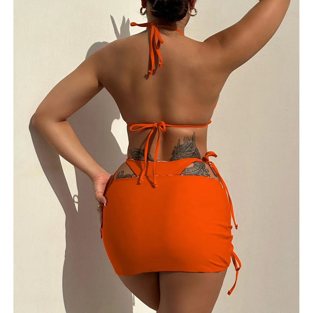 Bikini Léopard Réversible 2 Faces — 3 Pièces XS-XL, Maillot de Bain Femme