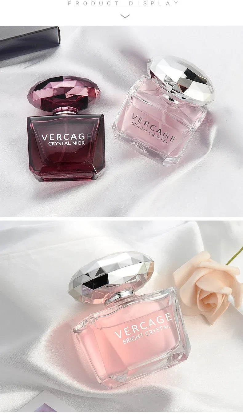 Parfum Femme Sweet Love — Spray Corps Longue Durée 50ml, Senteur Florale, Flacon Diamant Crystal