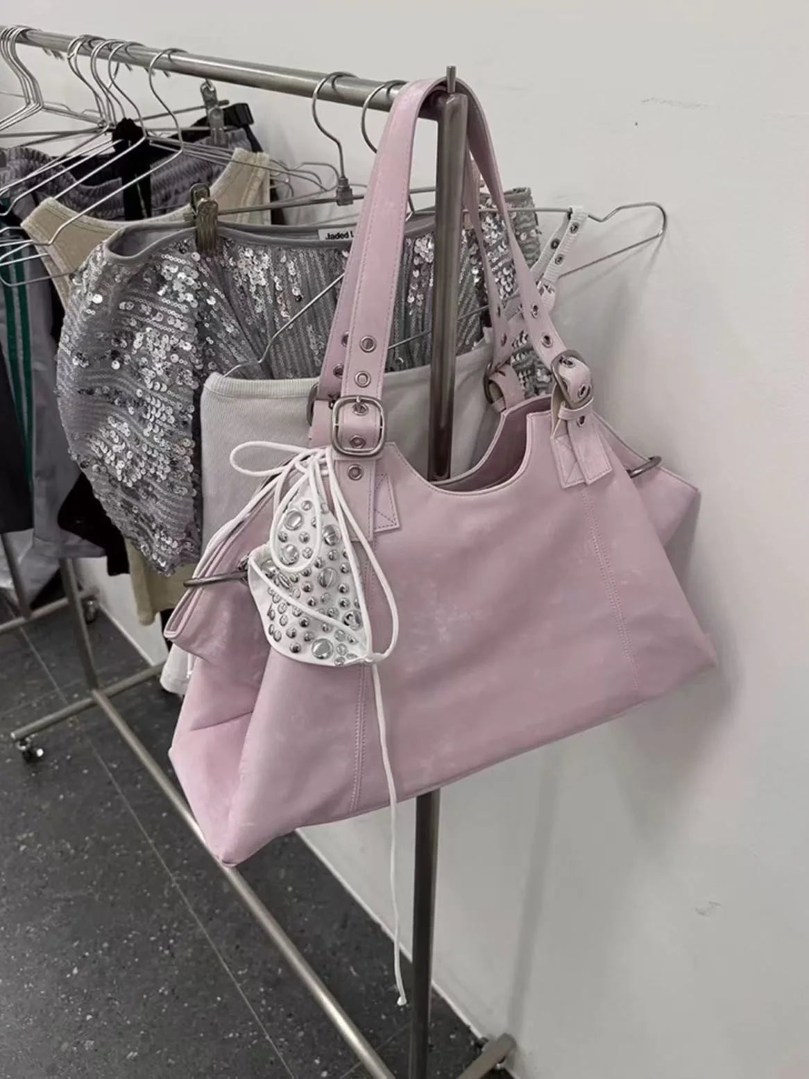 Grand Sac Vintage Femme — Tote Fourre-Tout, Sac Épaule Grande Capacité, Style Dumpling