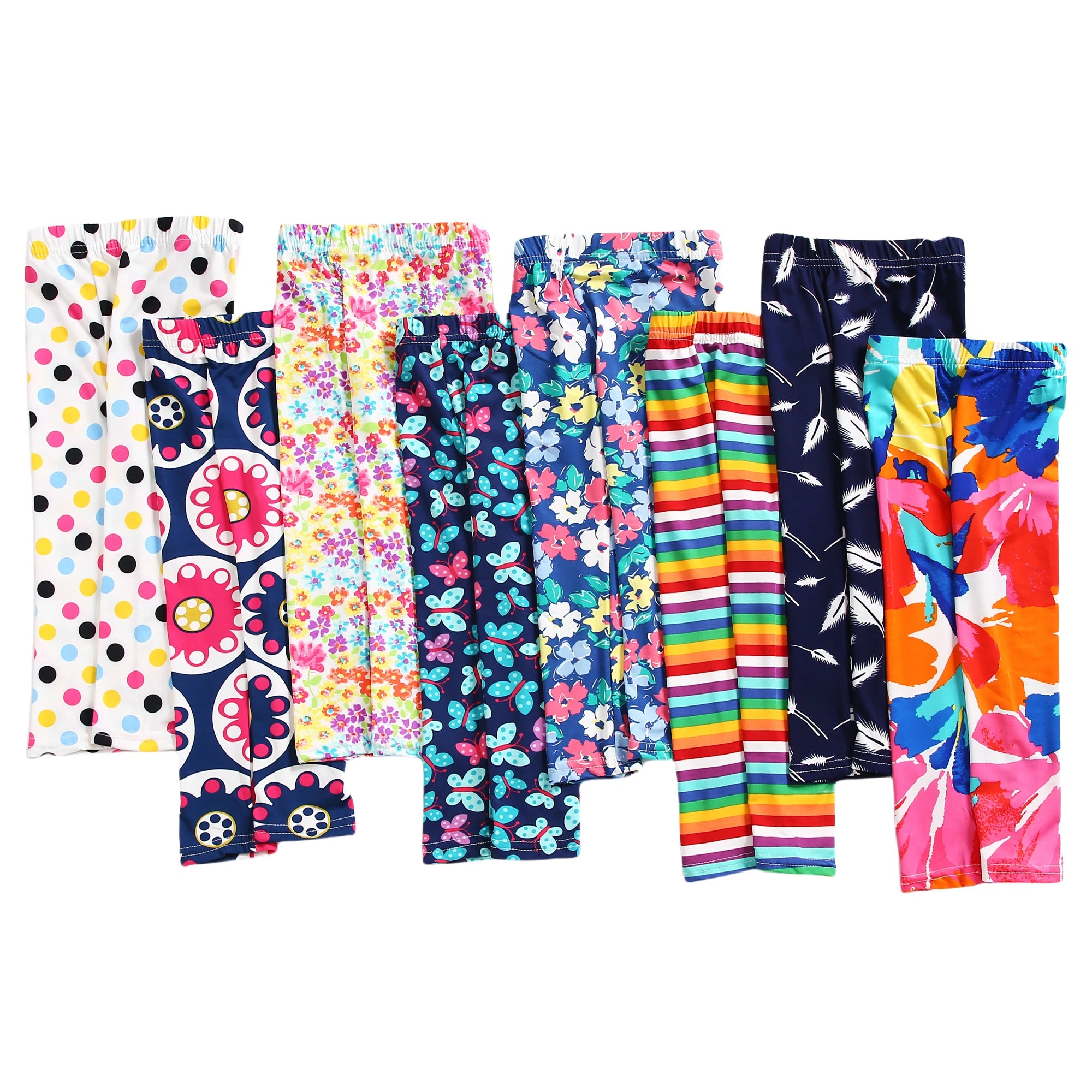 Legging Fille Imprimé Cartoon — Taille Élastique, Yoga Doux, Enfant & Bambin