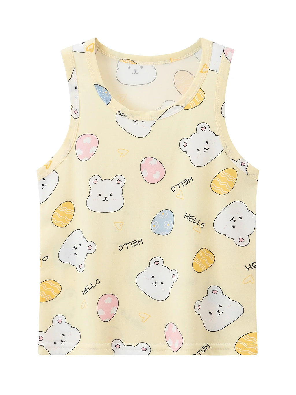 Ensemble 2 pièces enfant mixte – T-shirt manches courtes & short imprimé animaux, été 4-6 ans
