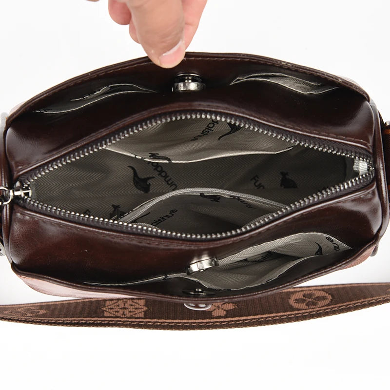 Sac Bandoulière Femme Cuir PU Souple — Crossbody Haute Qualité, Style Élégant