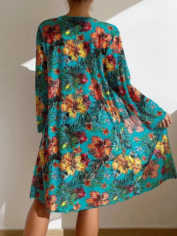 Bikini 3 Pièces Femme Rembourré 2024 — Cover-Up Manches Longues, Style Brésilien
