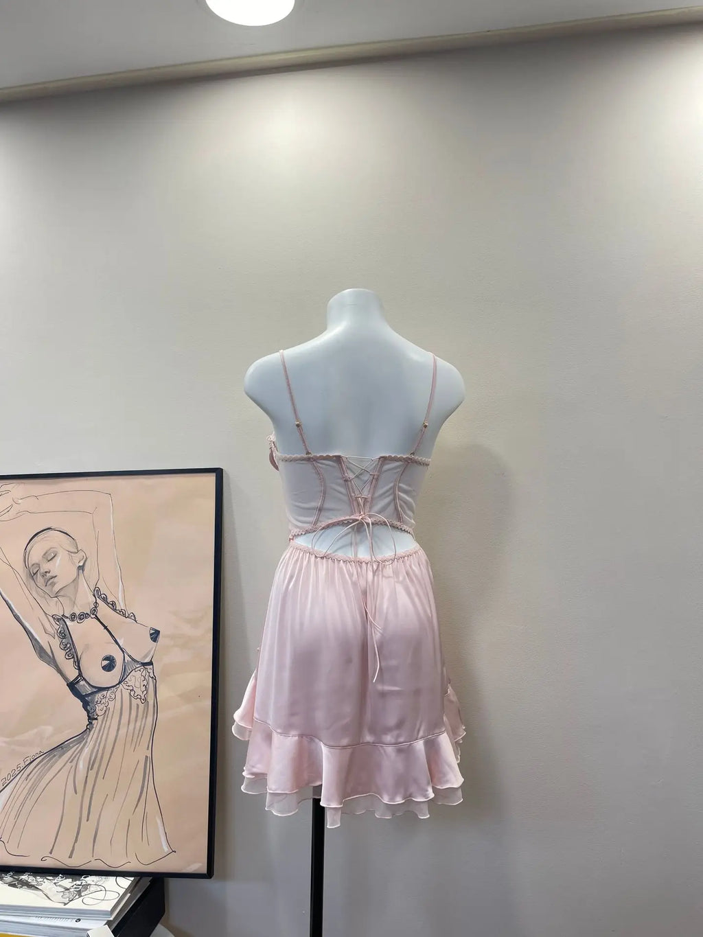 Nuisette Fille Lolita Soie Glacée — Bretelles, Rembourrée, Sexy Suspendue