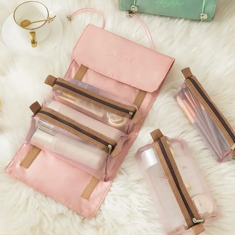 Trousse Cosmétique Détachable 4en1 Grande Capacité Voyage — Pliable