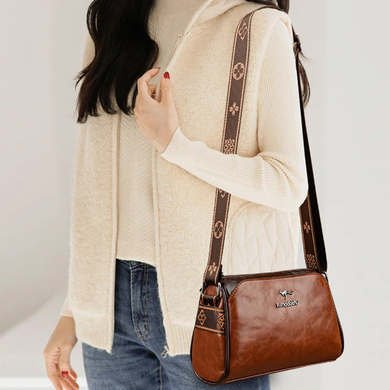 Sac Bandoulière Femme Cuir PU Souple — Crossbody Haute Qualité, Style Élégant