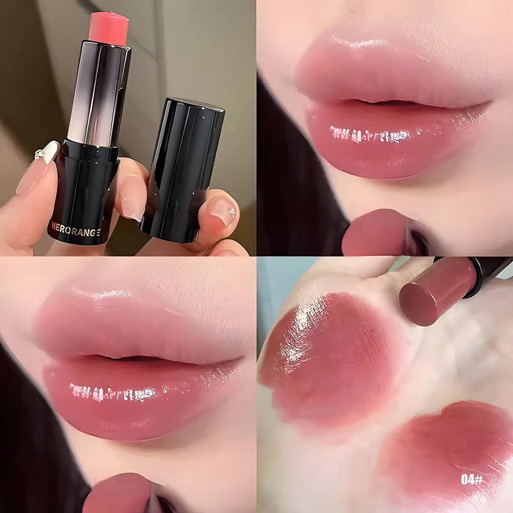 Rouge à Lèvres Hydratant Miroir Waterproof — Longue Tenue, Cadeau Saint-Valentin