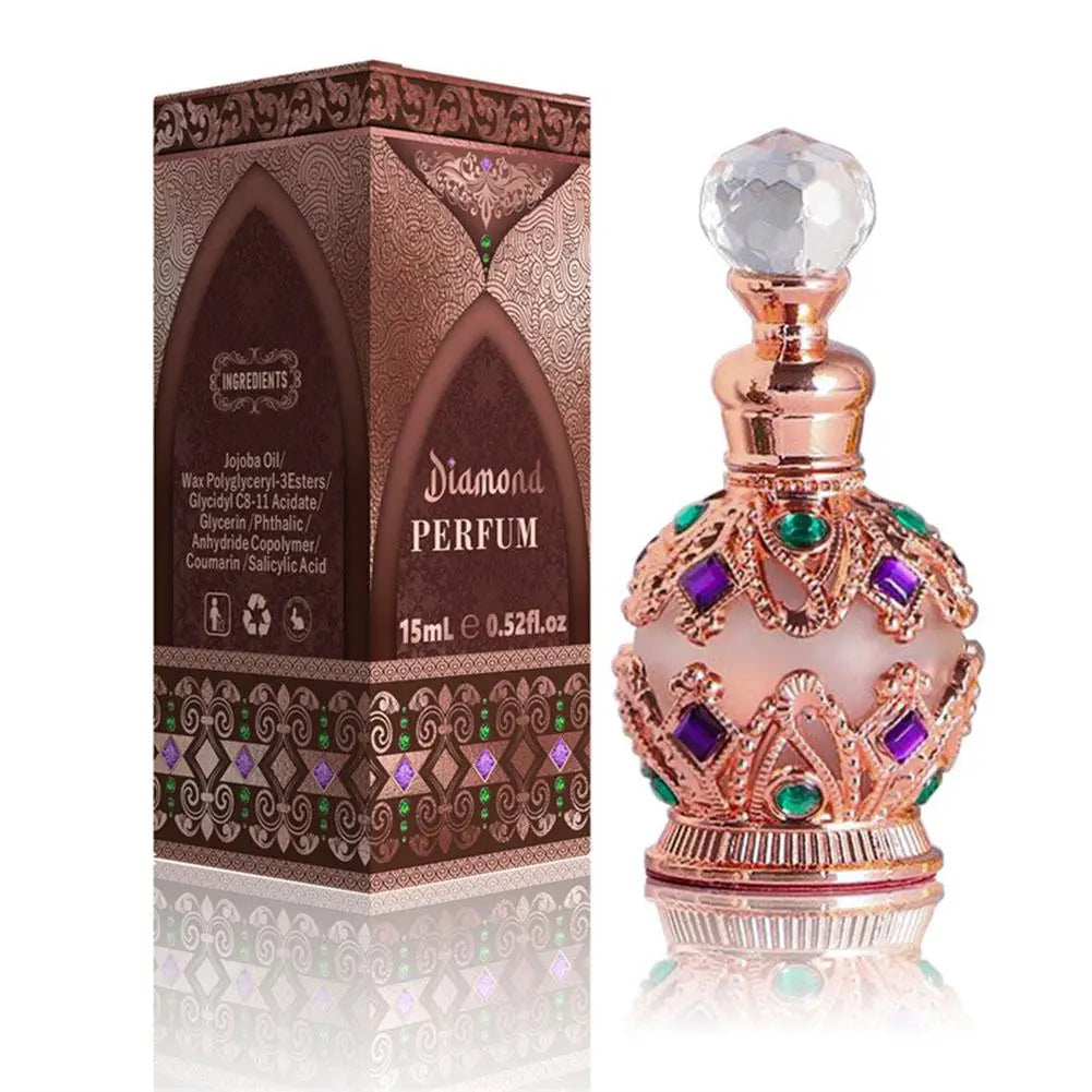 Parfum Arabe Femme 15ml — Bouquet Floral Rose & Jasmin, Phéromones, Longue Durée