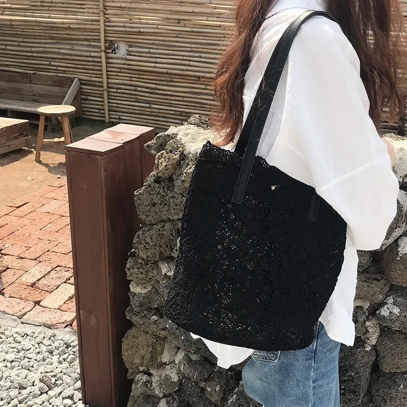 Sac À Main Femme Toile & Cuir — Bandoulière Luxe, Style Casual Fashion