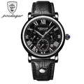Montre Homme POEDAGAR Luxe Chronographe — Date, Cuir, Étanche, Business