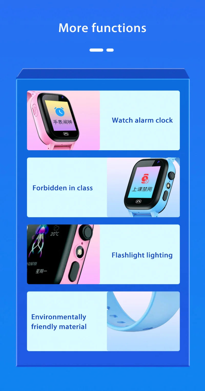 Montre Connectée Enfant Lenovo — GPS, Caméra, SOS, Appels, Smartwatch Garçon Fille
