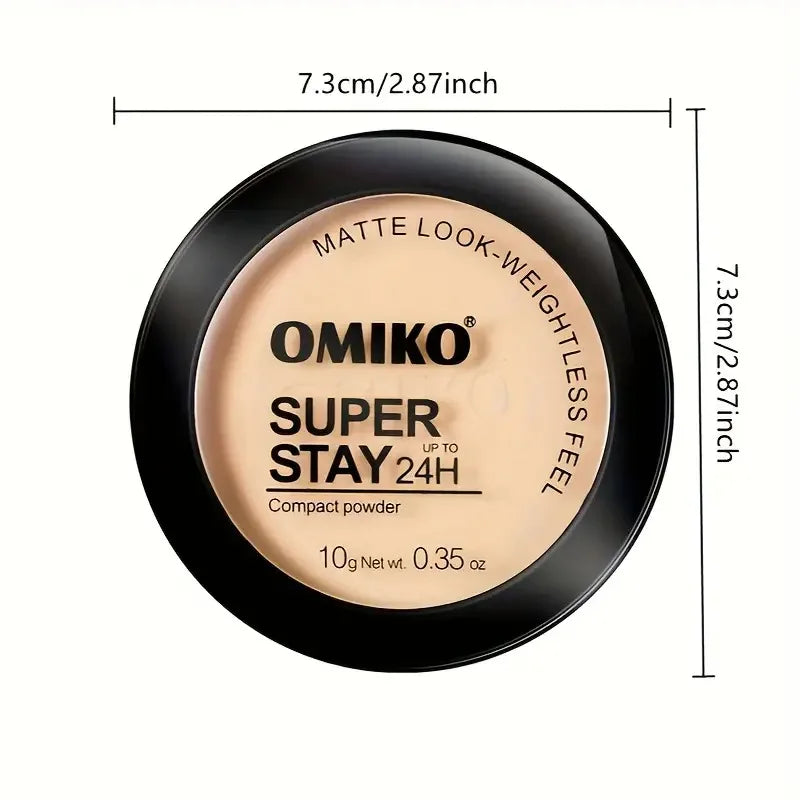 Poudre Compacte Waterproof Longue Tenue Full Coverage — Fond de Teint 3 Couleurs