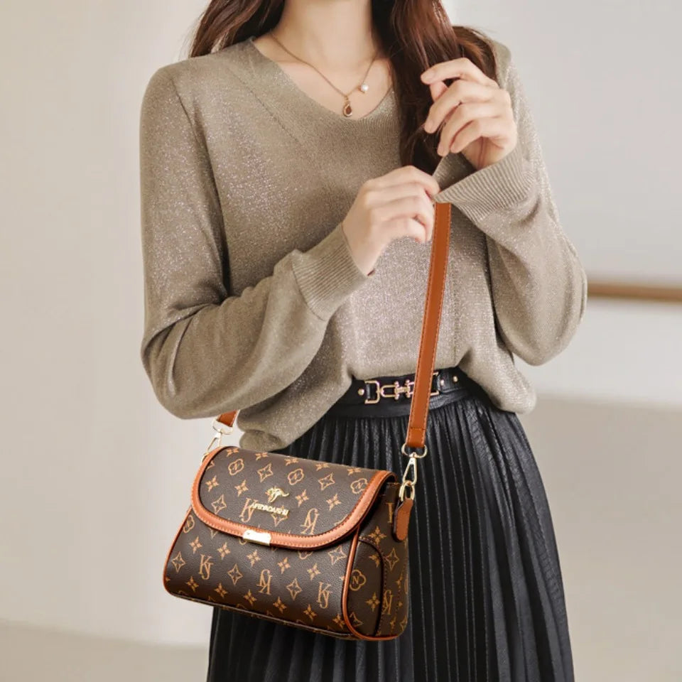 Sac À Main Femme Fleurs Luxe — Bandoulière Épaule, Tote Casual Tendance