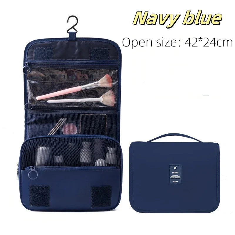 Trousse de Maquillage Voyage Imperméable — Organisateur Cosmétiques avec Crochet