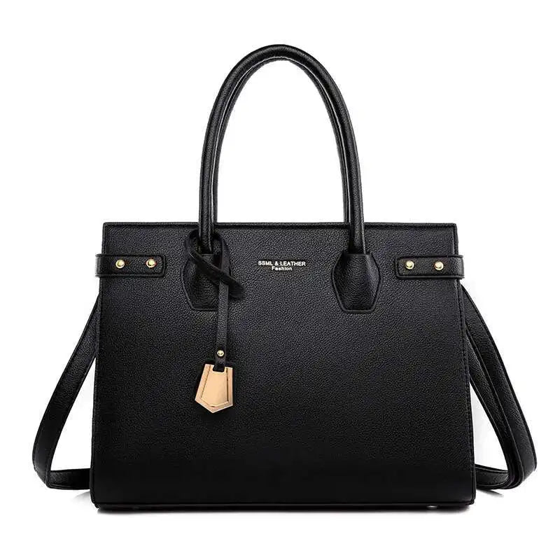 Sac à Main Femme Cuir PU — Satchel Élégant Grande Marque, Bandoulière Épaule