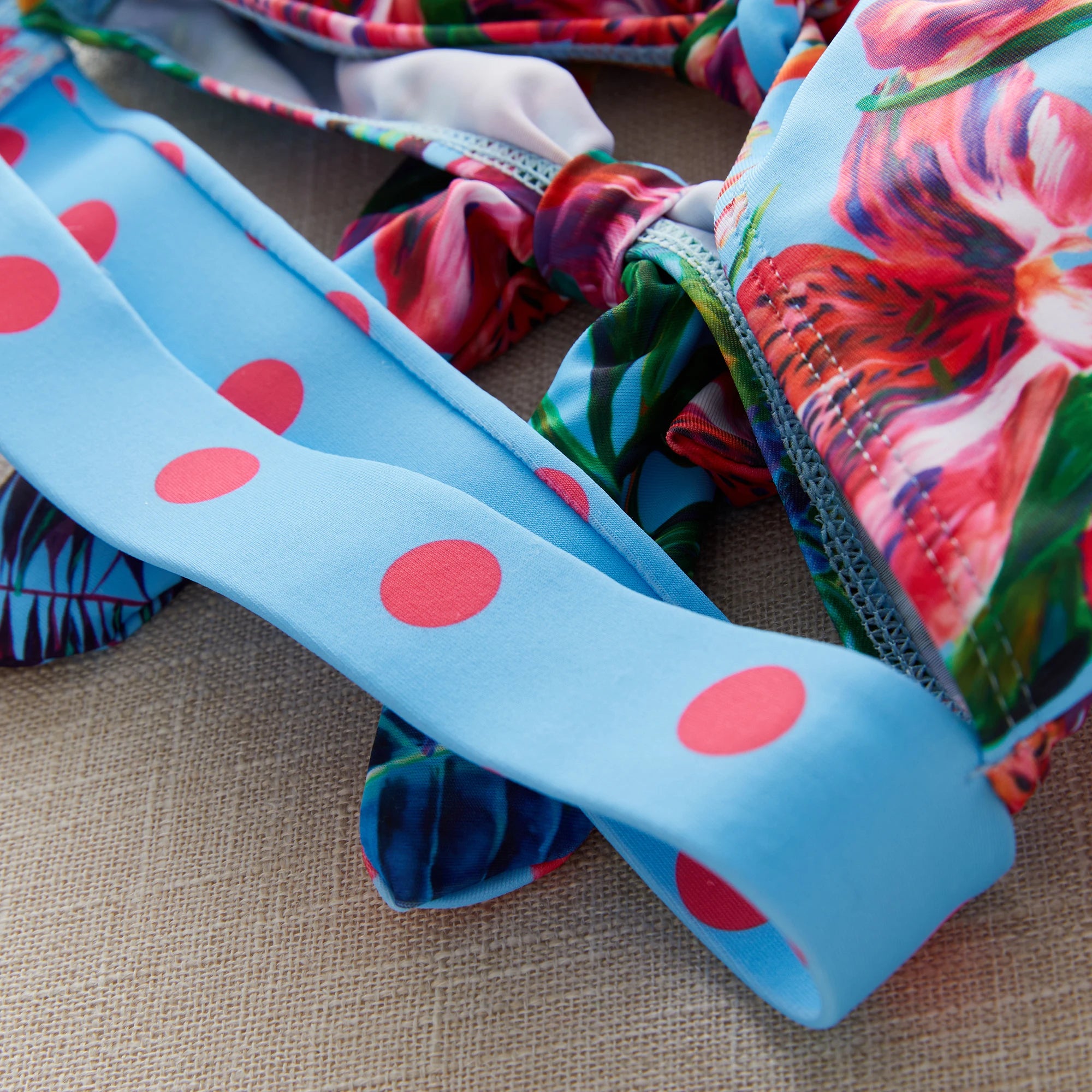 Bikini Taille Haute Bandage Floral 2026 — Volanté, Push Up, Bretelles Brésilien