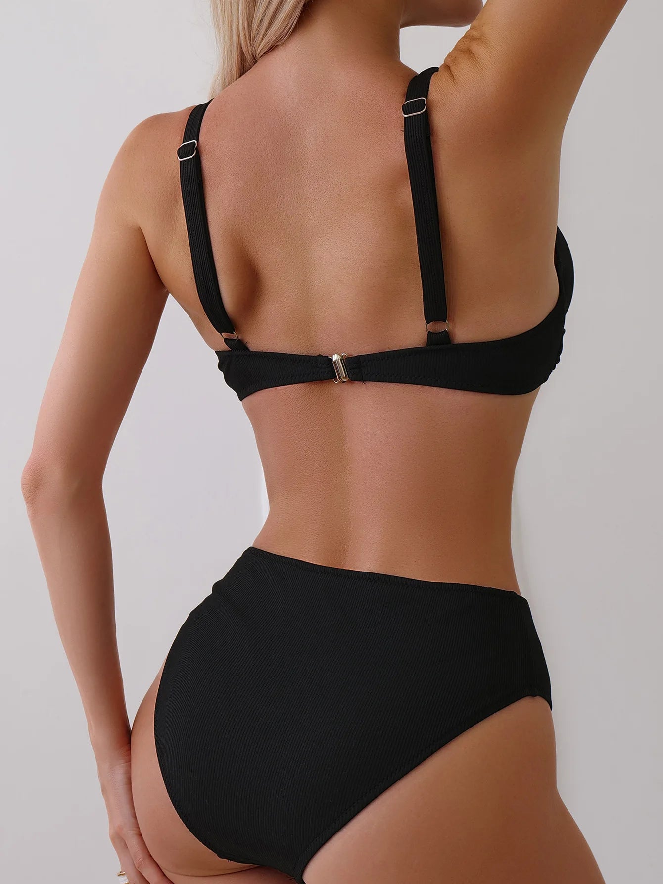 Bikini 2 Pièces Femme Uni 2025 — Maillot de Bain Sexy, Plage & Vacances