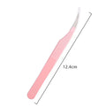 Pince à Cils Extension Fibre Acier Inoxydable — Outil Maquillage Précision