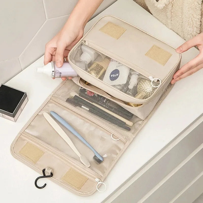 Trousse de Maquillage Voyage Imperméable — Organisateur Cosmétiques avec Crochet