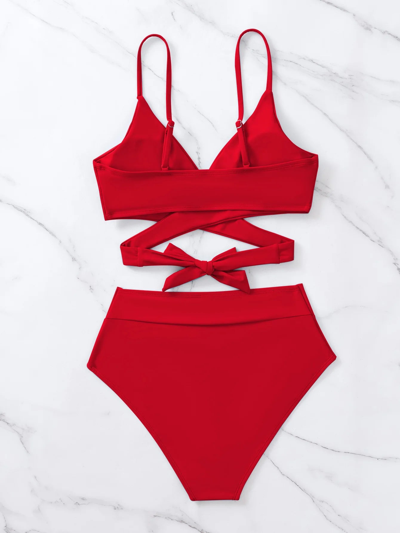 Bikini 2 Pièces Uni Noir 2023 — Bretelles Confortables, Maillot de Bain Femme Tendance