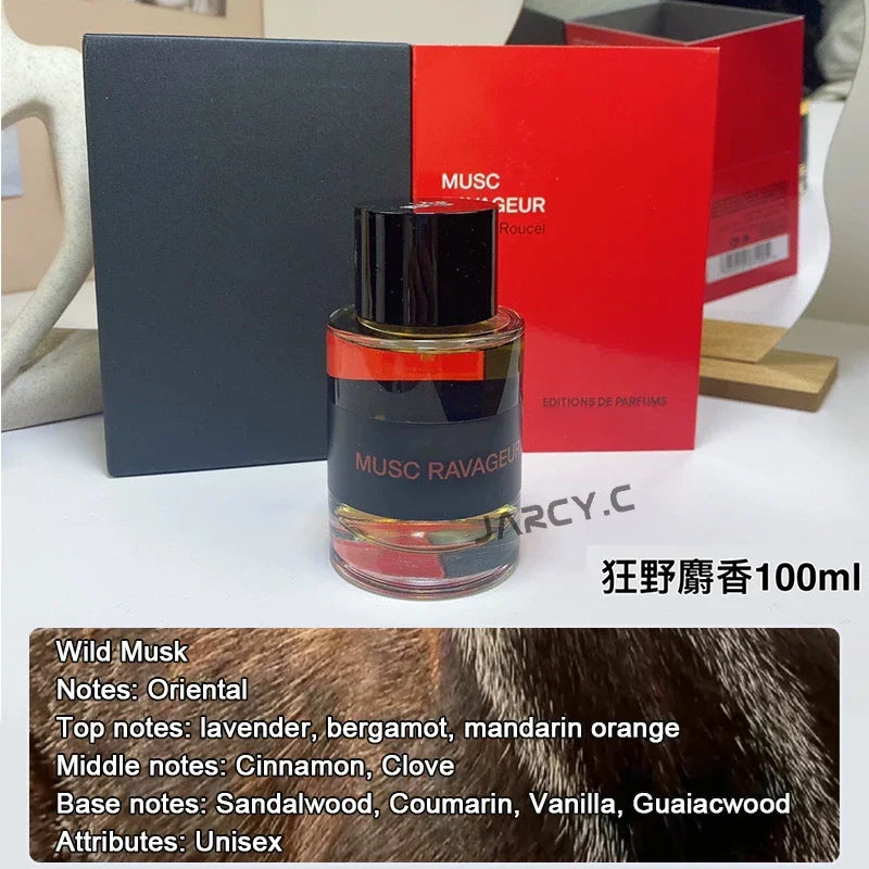 JARCY.C Eau de Parfum Unisexe 100ml — Boisé Floral, Phéromones, Longue Durée
