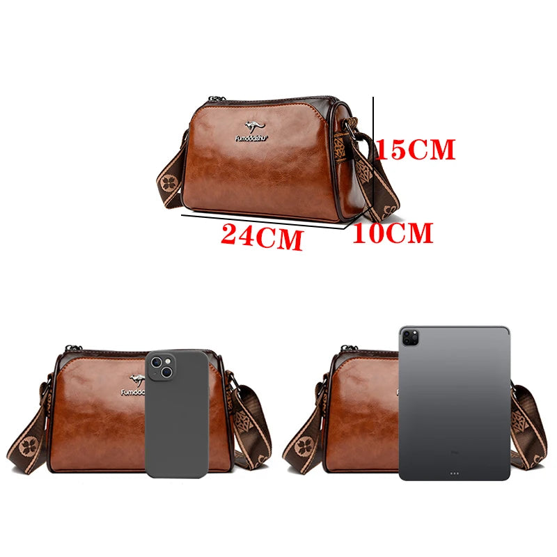 Sac Bandoulière Femme Cuir PU Souple — Crossbody Haute Qualité, Style Élégant