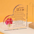 Cadre Décoratif Acrylique Fête des Mères – Souvenir Anniversaire & Cadeau Maman