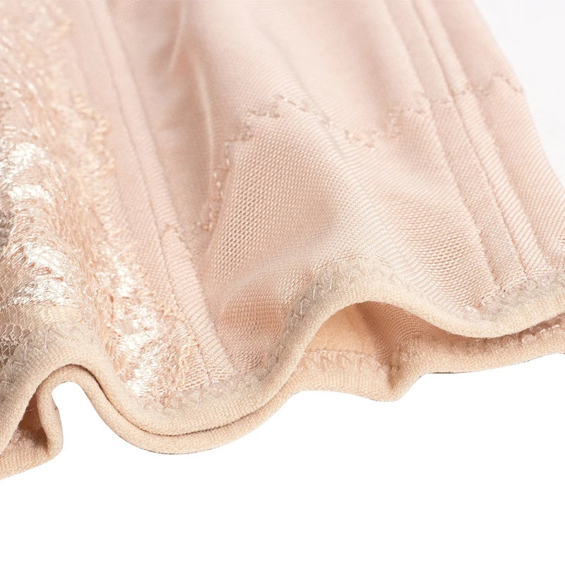 Corset Gainant Brodé en Mesh pour Femme – Gaine Colombienne Ventre Plat