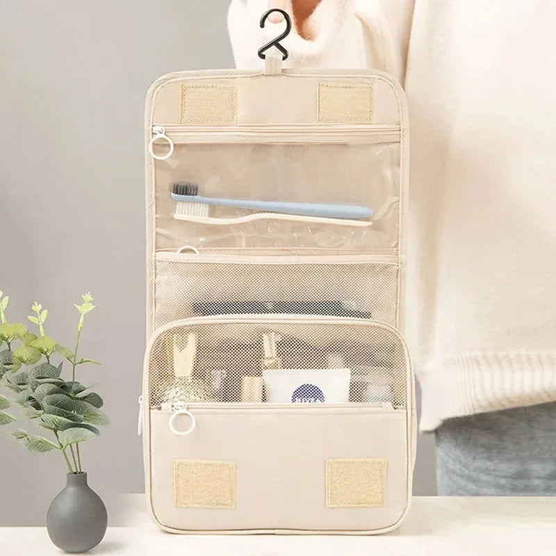 Trousse de Maquillage Voyage Imperméable — Organisateur Cosmétiques avec Crochet
