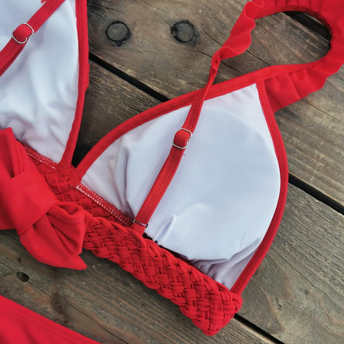 Bikini Taille Haute Bandage Floral 2026 — Volanté, Push Up, Bretelles Brésilien