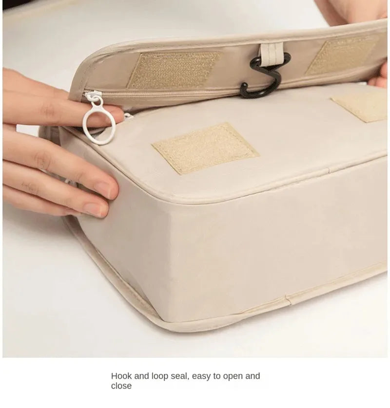 Trousse de Maquillage Voyage Imperméable — Organisateur Cosmétiques avec Crochet