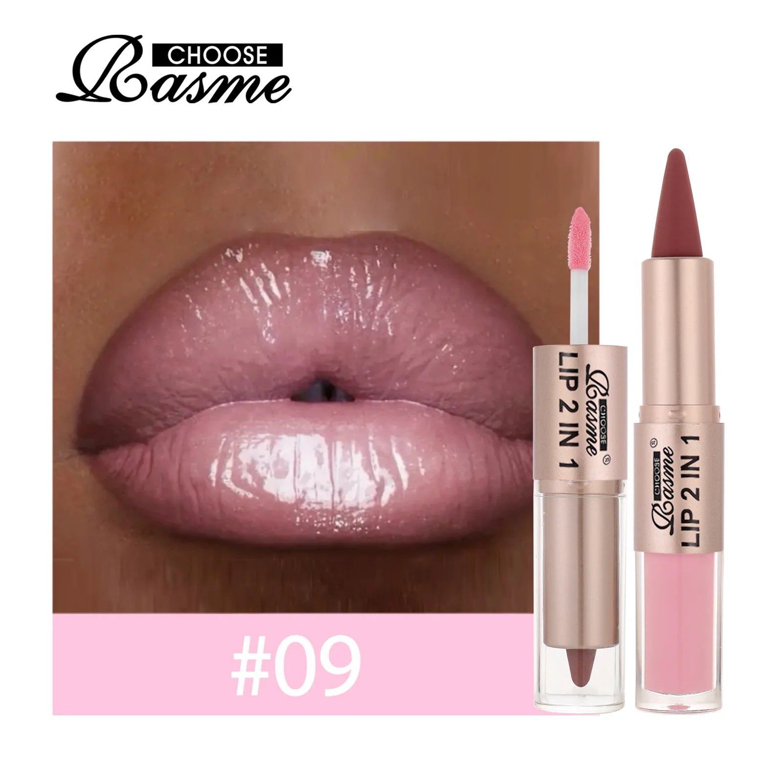 Crayon Contour Lèvres 2en1 Dégradé — Lip Liner Waterproof Mat & Gloss Miroir