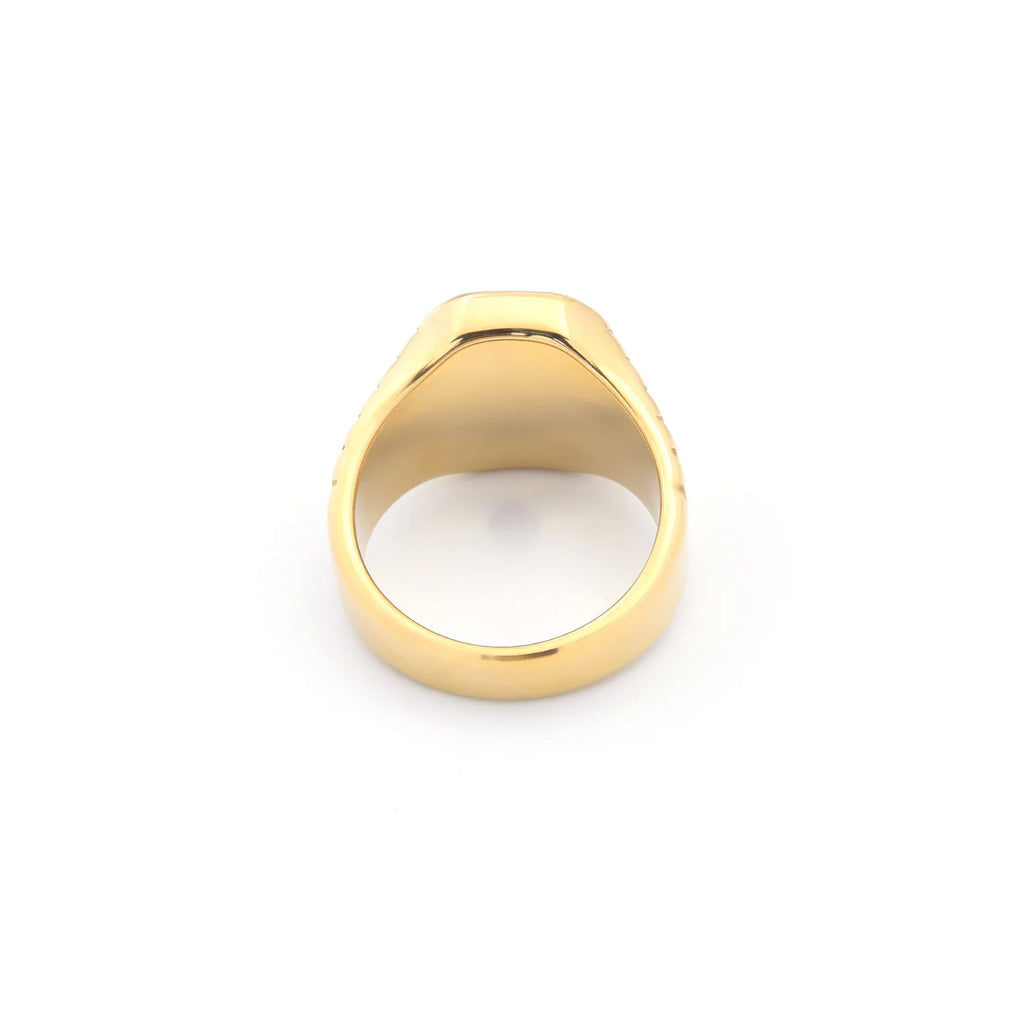 Bague Homme Acier Inoxydable 316L Multi-Pierres Précieuses — Luxe & Élégant