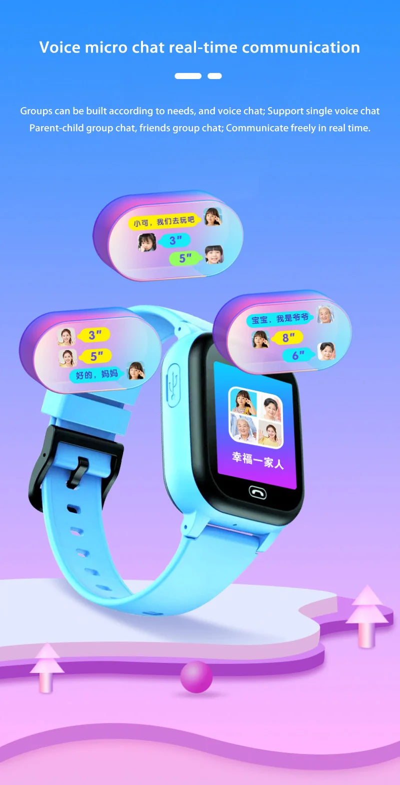 Montre Connectée Enfant Lenovo — GPS, Caméra, SOS, Appels, Smartwatch Garçon Fille