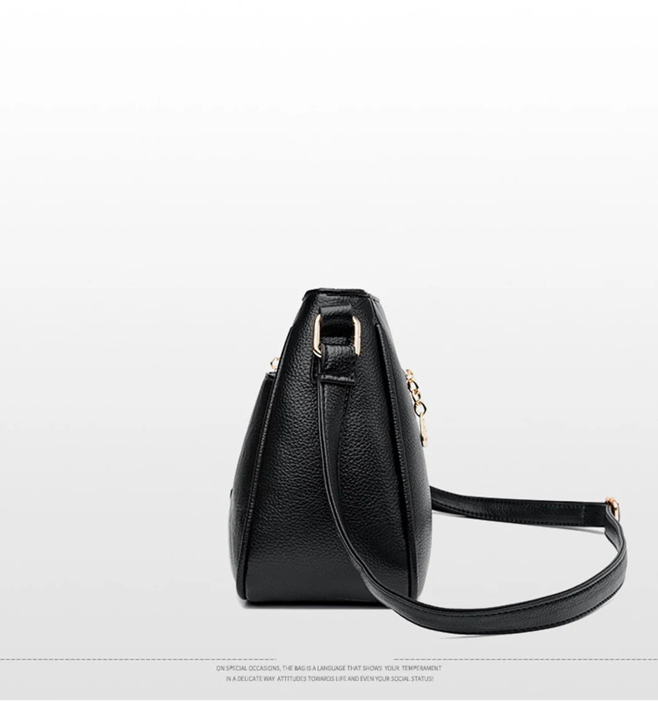 Sac À Main Femme Luxe Cuir Souple — Bandoulière Épaule, Messenger Bag 2025