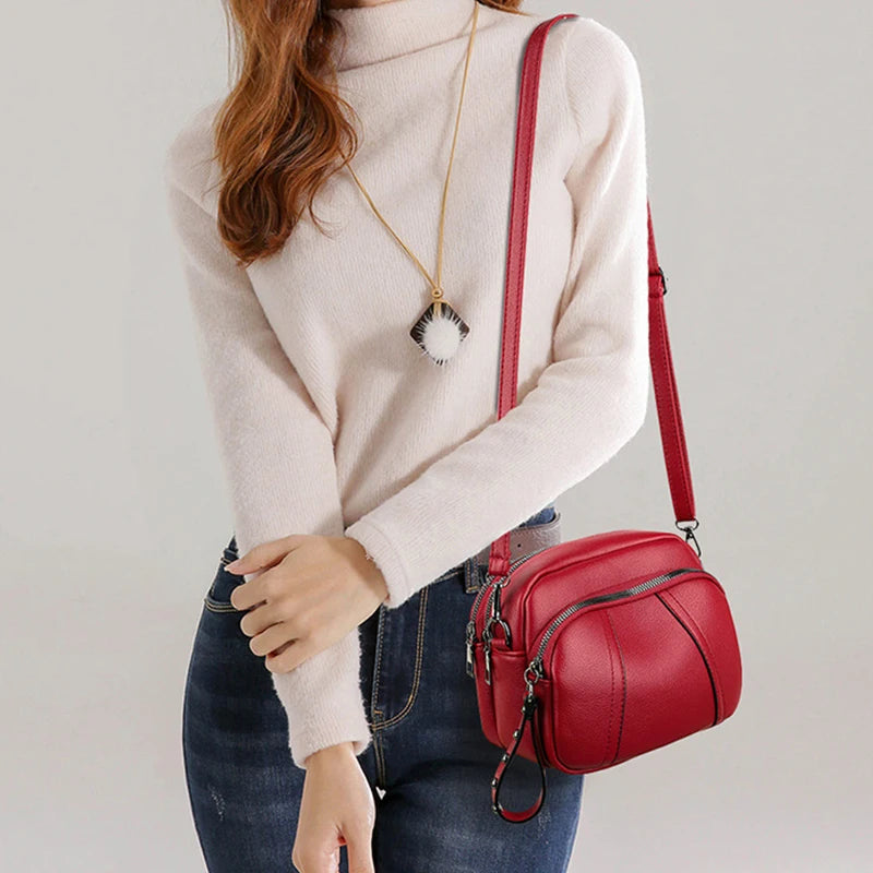 Sac à Main Femme Cuir Luxe Designer — Bandoulière Épaule, Grande Marque