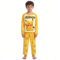 Pyjama Enfant Pikachu Pokémon — Manches Longues, Doux & Confortable, Garçon & Fille